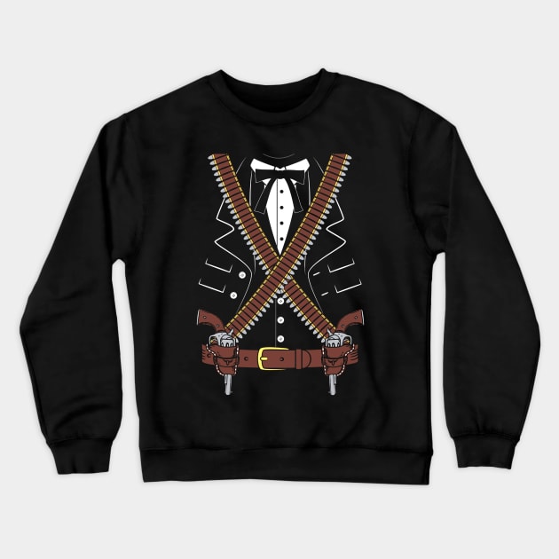 Gunslinger Sheriff Halloween Costume Crewneck Sweatshirt by SolarFlare